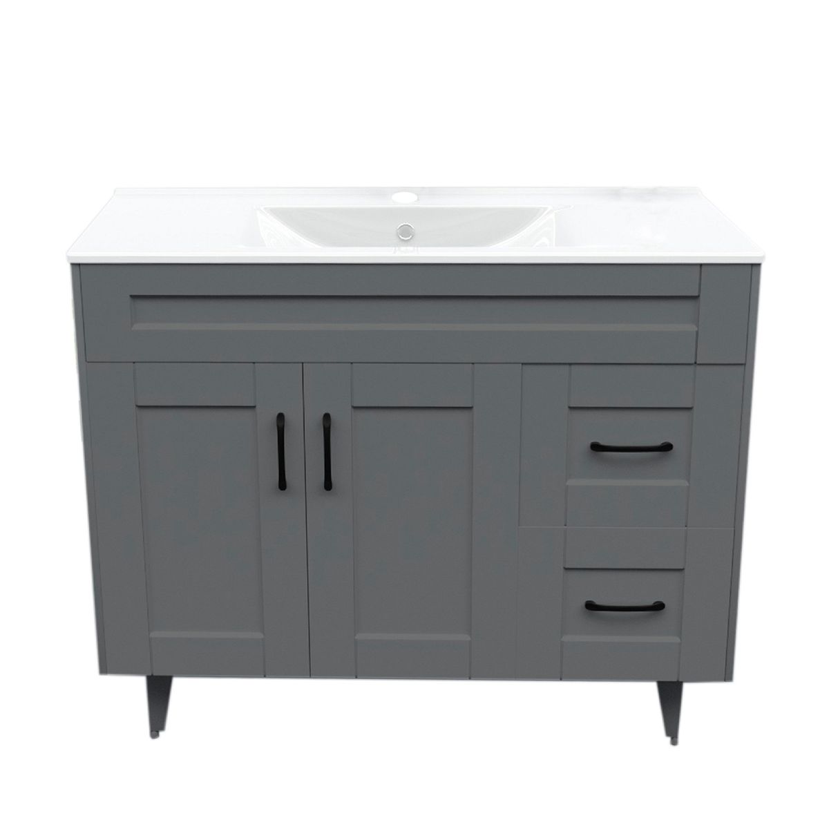 DOMSA - Kit Mueble Vanitorio Deluxe Domsa 100SK Gris P 100x47x80cm…