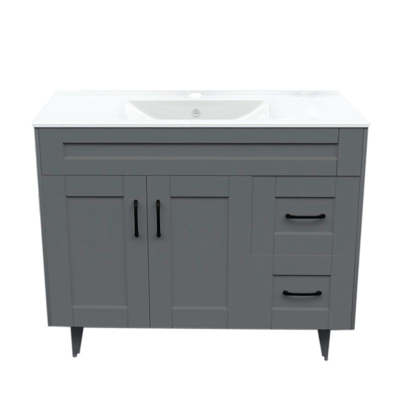 DOMSA - Kit Mueble Vanitorio Deluxe Domsa 100SK Gris P 100x47x80cm