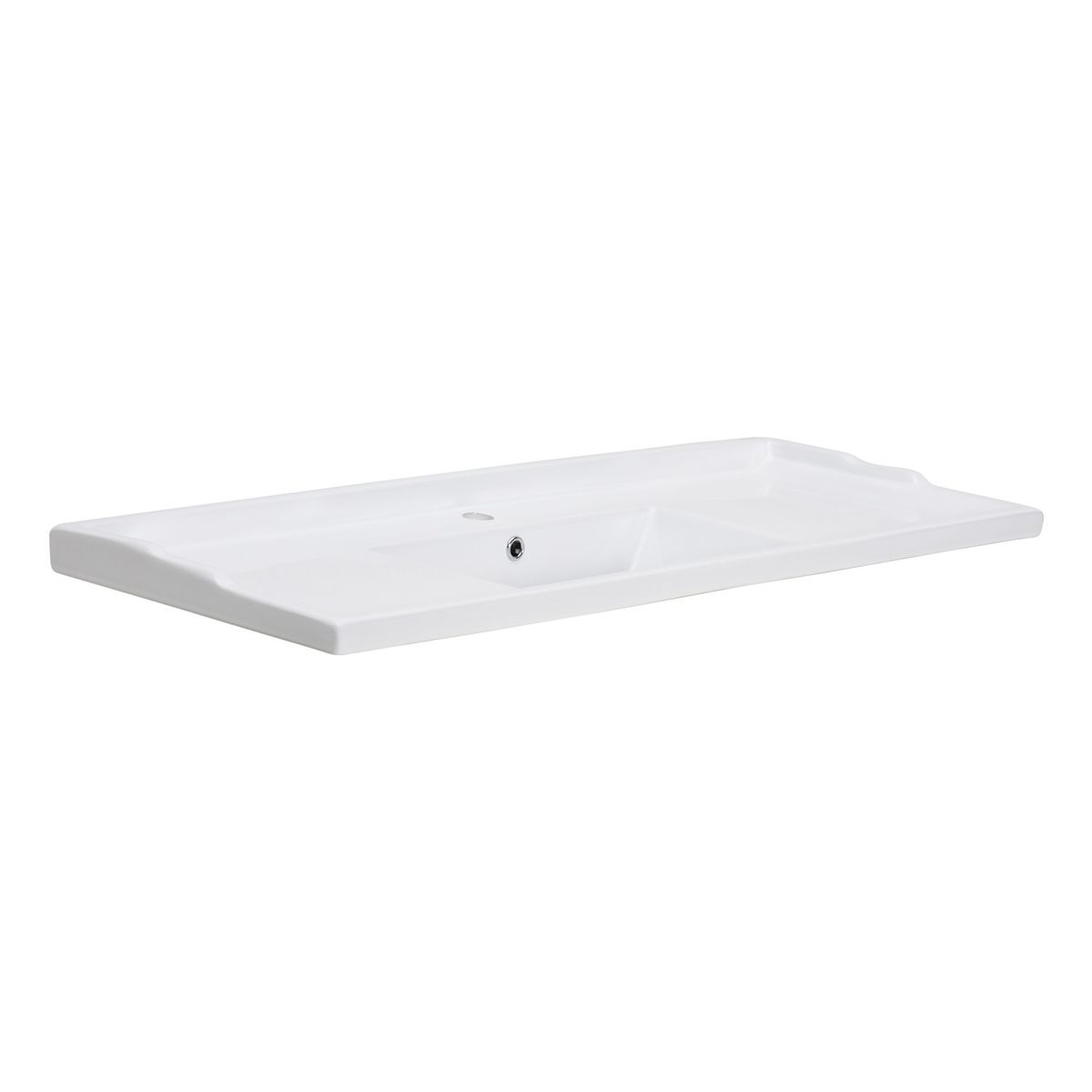 Cubierta Vanitorio de Loza Domsa F-100 100x47cm, marca DOMSA - Foto 2