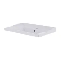 DOMSA - Cubierta Vanitorio de Loza F-70 70x47cm