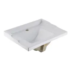 DOMSA - Cubierta Vanitorio de Loza F-50 50x40cm