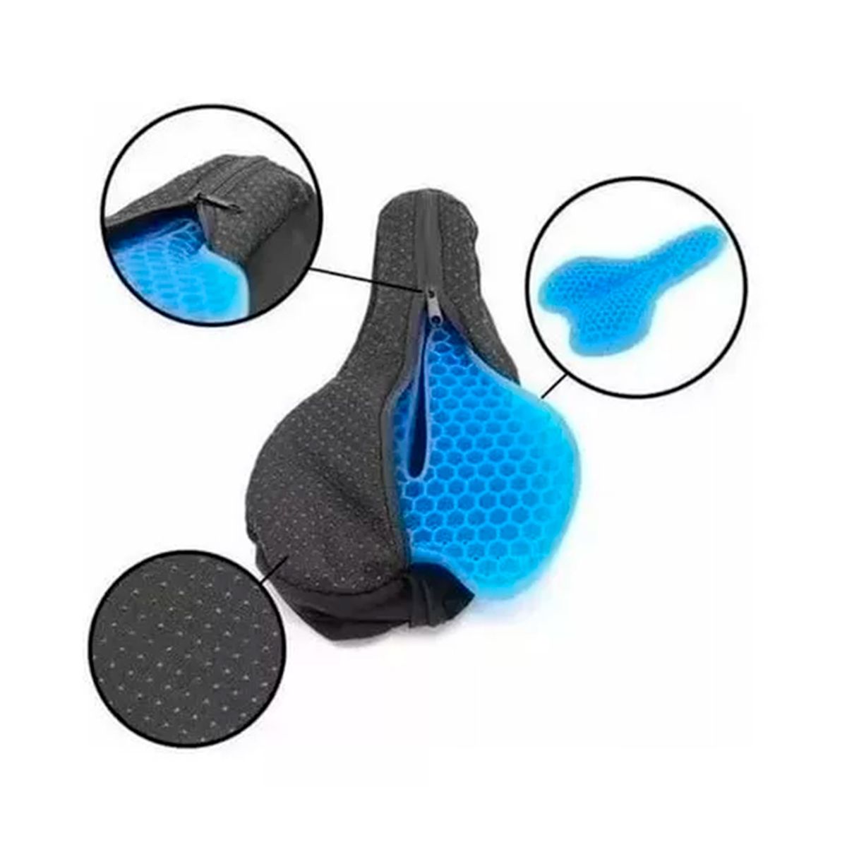 GENERICO - Cojin Cubre Asiento De Gel Para Bicicleta