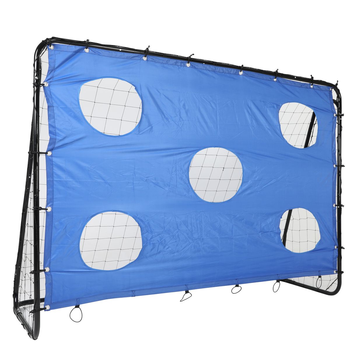 BASKO FITNESS - Arco de Futbol 240x170cm con Red y Puntería