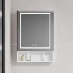 DOMSA - Botiquin Espejo LED Antiempañante MMR-50 Blanco 48x80x14cm