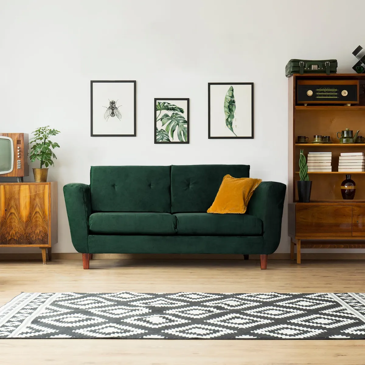 CASA WOW DECO - Sofá Turín 3C Verde