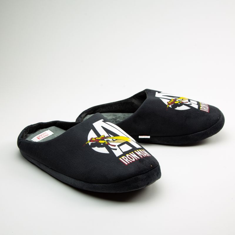 MARVEL - Pantufla Hombre Iron Man A logo Negro Marvel