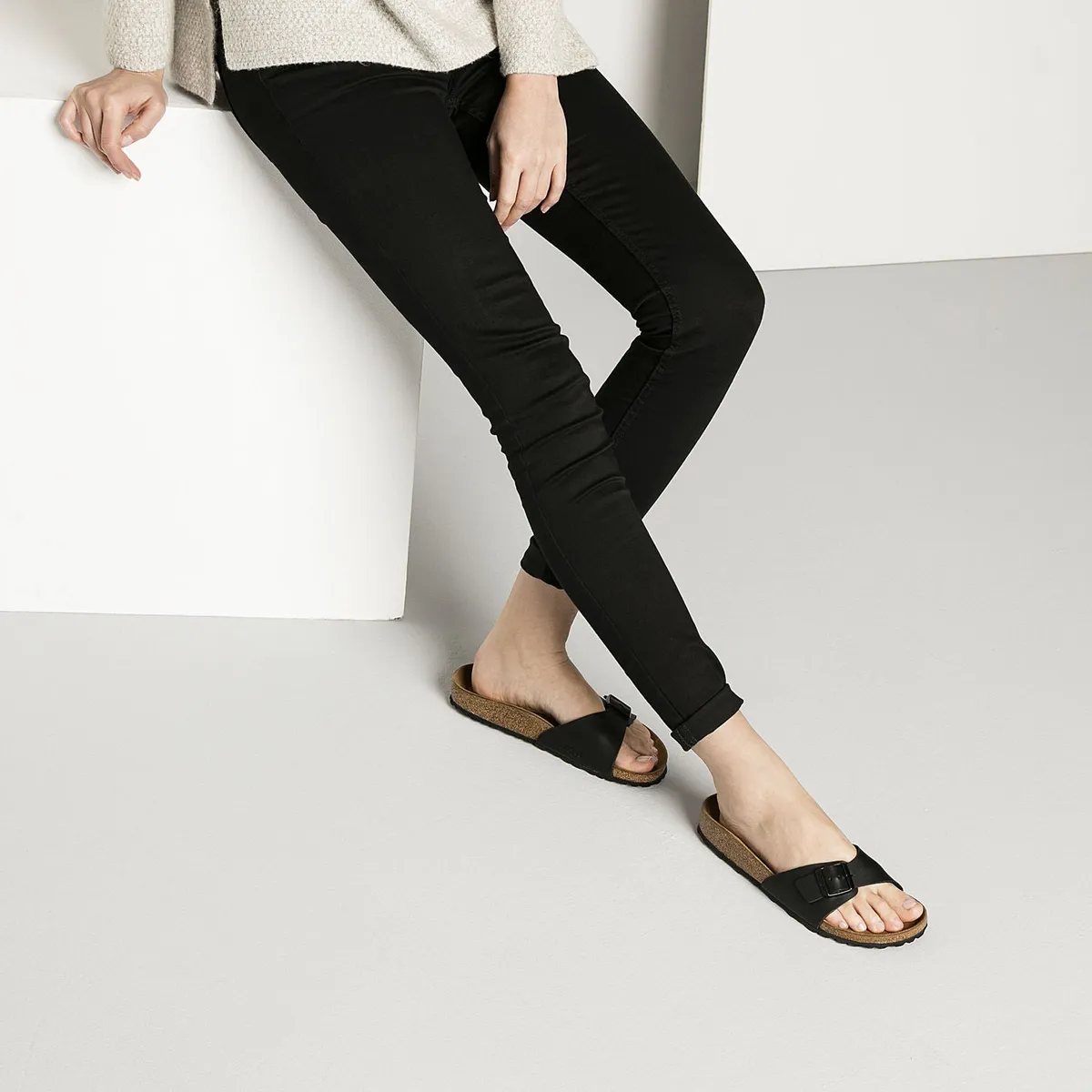 BIRKENSTOCK - Sandalias Madrid Negro Birkenstock