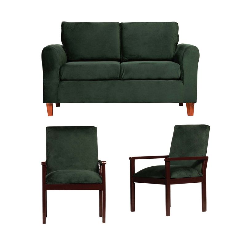CASA WOW DECO - Living Delos 2C + 2 Sit Verde