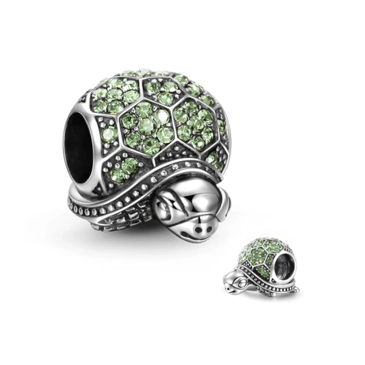 SILVER HEART - Charm Tortuga de la Suerte en Plata Fina 925 SILVER HEART