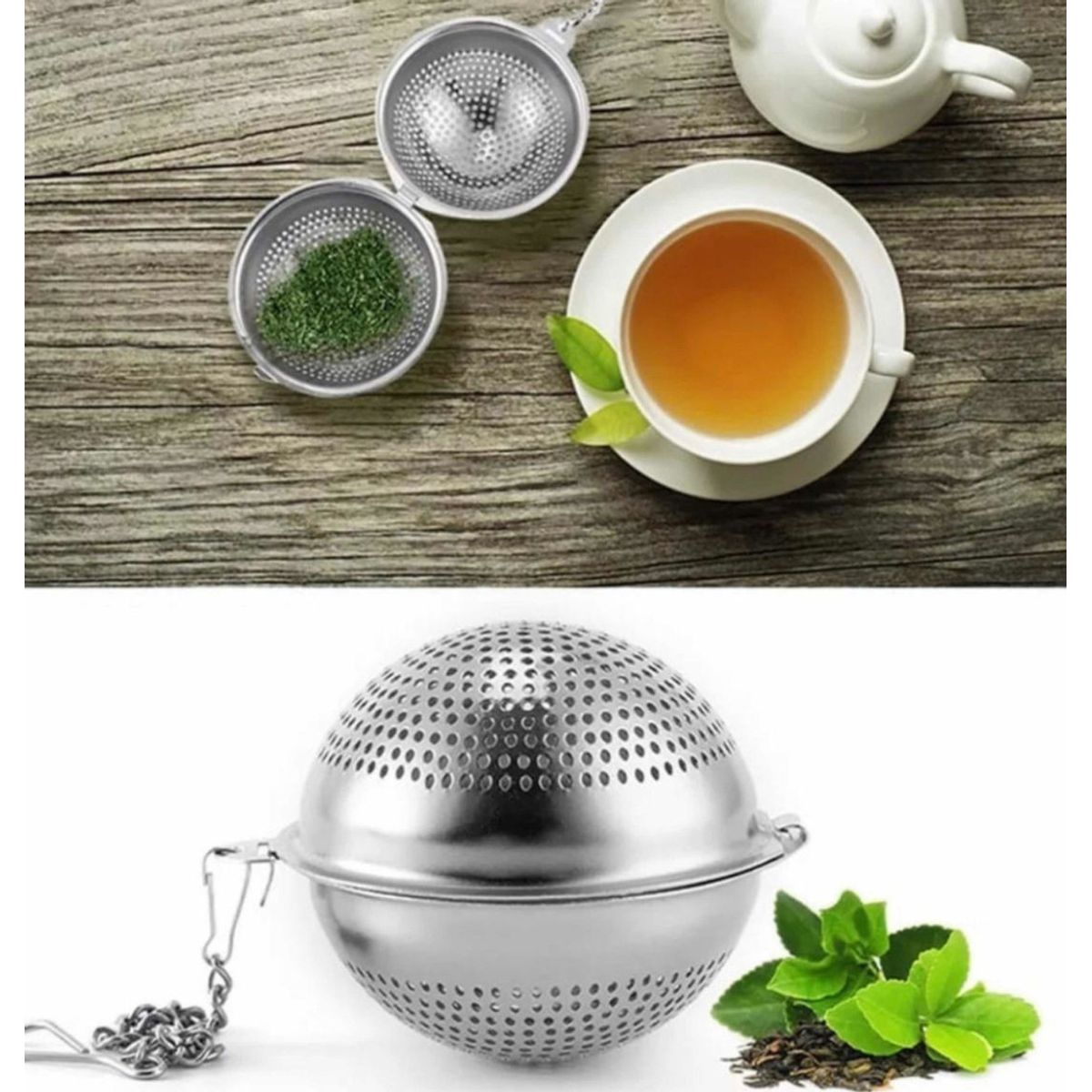 GENERICO - Filtro Para Infusiones De Te Acero Inoxidable