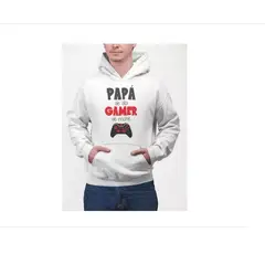 GENERICO - Poleron Papa Gamer Dia Del Padre De Algodon Estampado