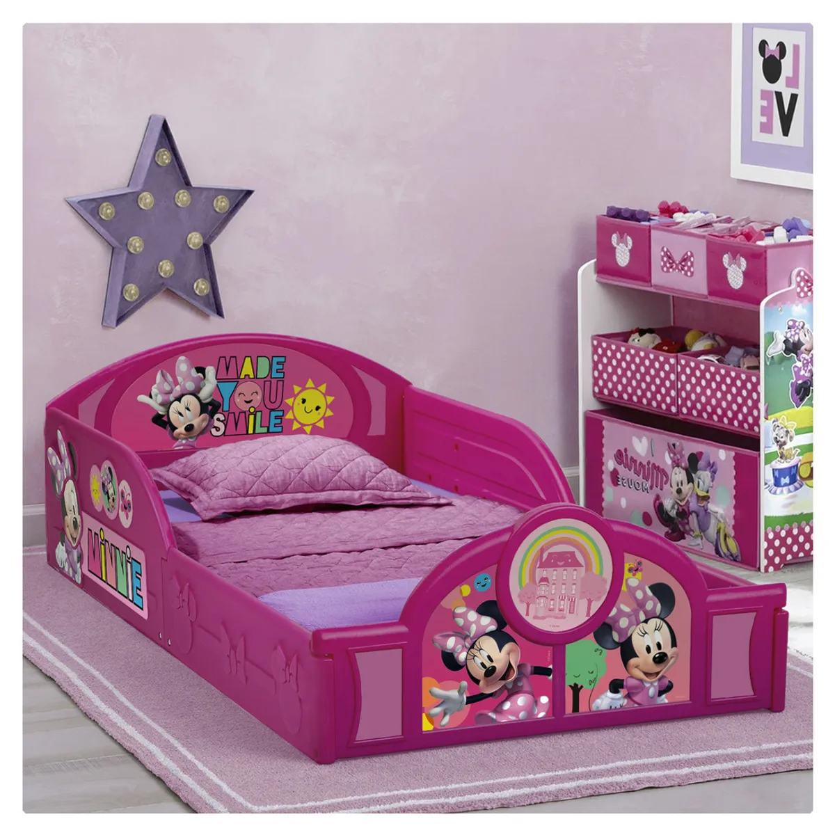 VAIS - Cama de Transición A Piso Niña Minnie VAIS