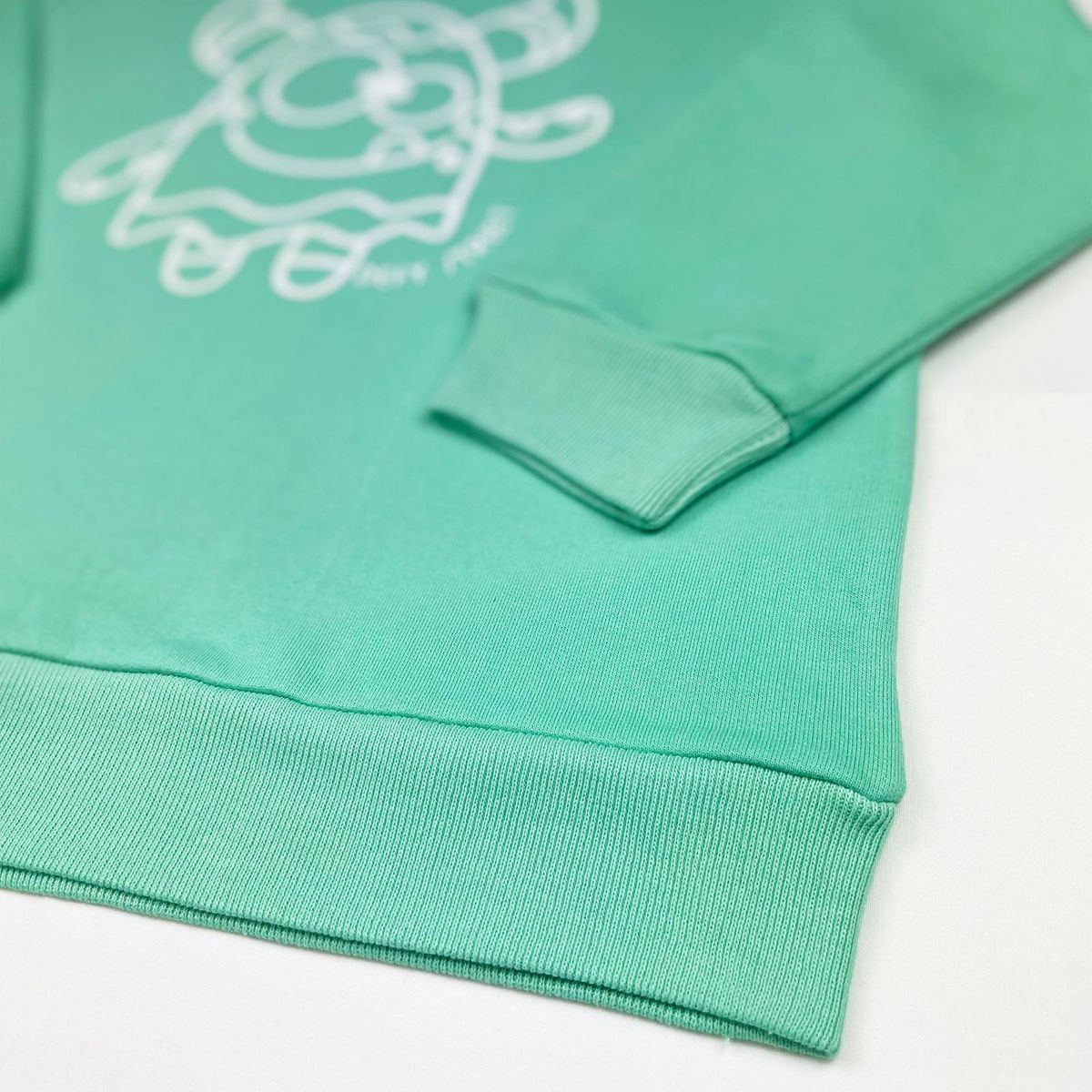 DEFY STREET - Poleron niños cuello redondo color verde con estampado