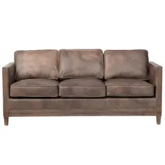 MEYA MUEBLES - Sofá Taroko Cuero color café 80x182x78