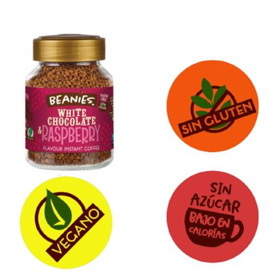 Imagen 2 del producto Café BEANIES Coffee Liofilizado White Chocolate Raspberry
