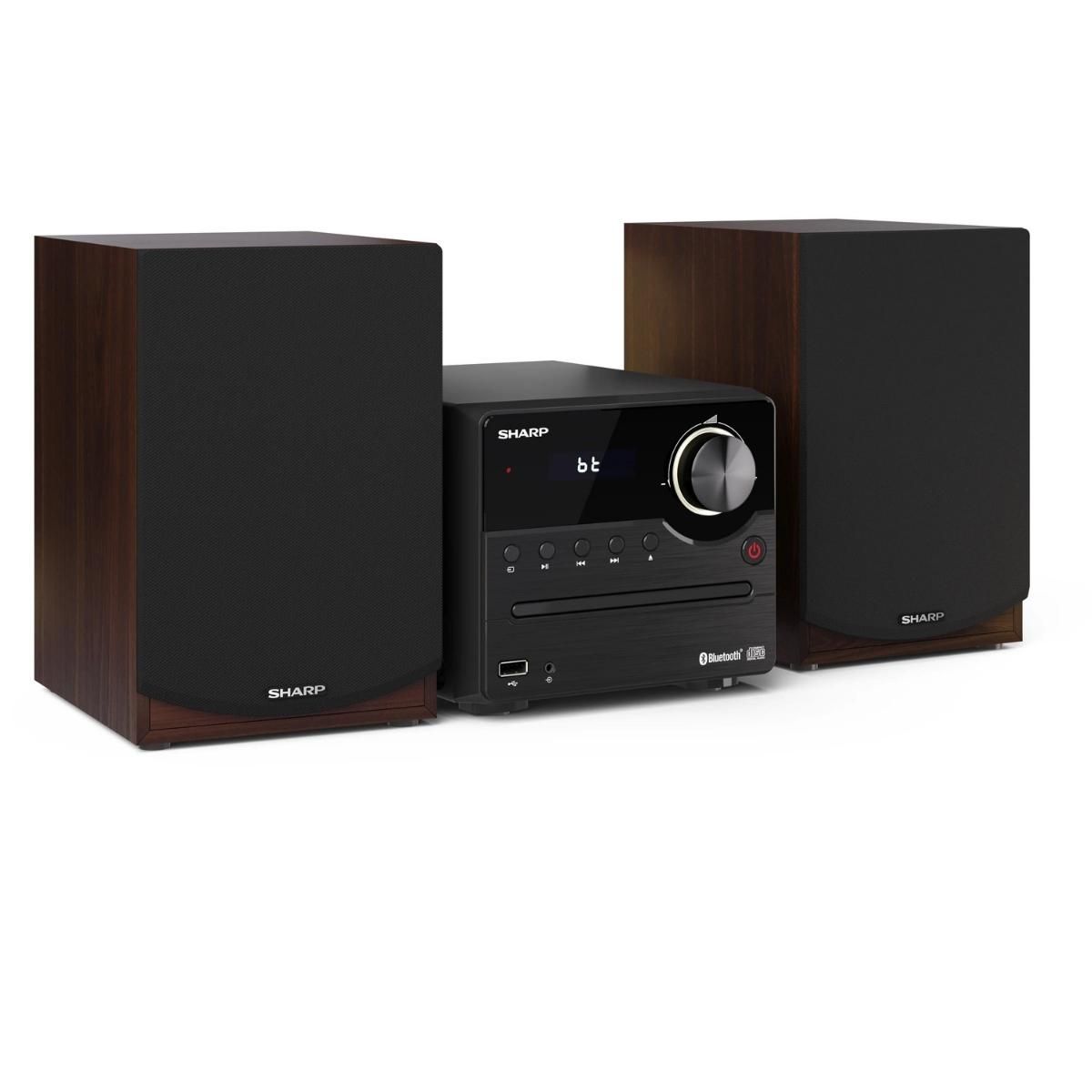 SHARP - Microcomponente Sharp CD-Player USB Bluetooth Radio FM XL-B512