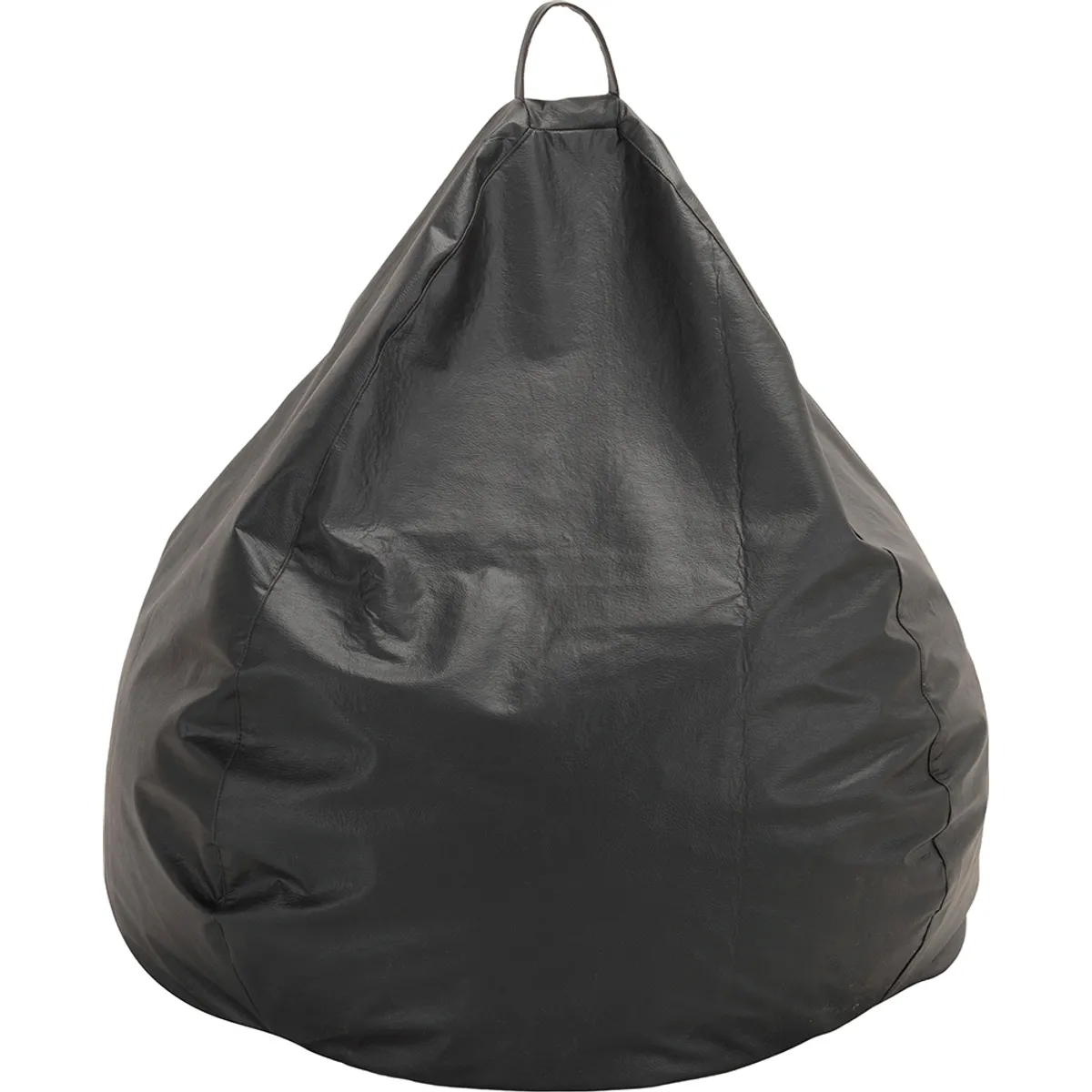 GENERICO - Funda Pouf Pera Negro Sin Relleno 60x50x50 cm Máxima Design