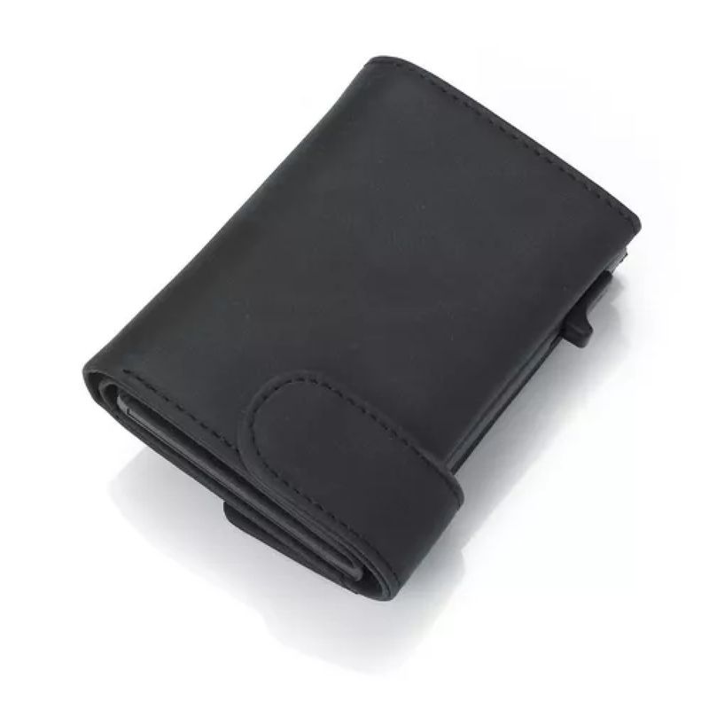 GENERICO - Billetera Tarjetero Rfid Cuero Pu Hombre Minimalista