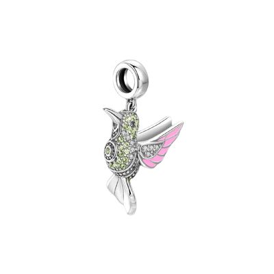 Imagen 2 del producto Charm Colibrí Picaflor Tricolor en Plata Fina 925
