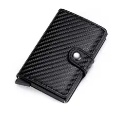 GENERICO - Billetera Tarjetero Cuero Minimalista Hombre Mujer Rfid