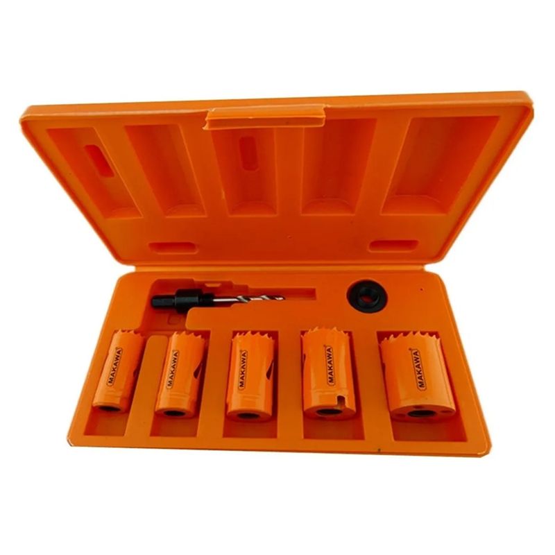 MAKAWA - Kit Set Juego Sierra Copa Bi-metal 7 Piezas Makawa