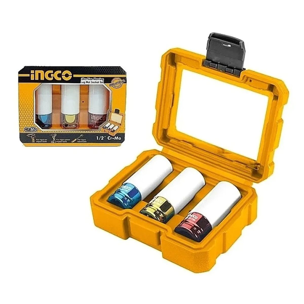 INGCO - Kit Juego Dados Impacto P Llantas 12 3pcs
