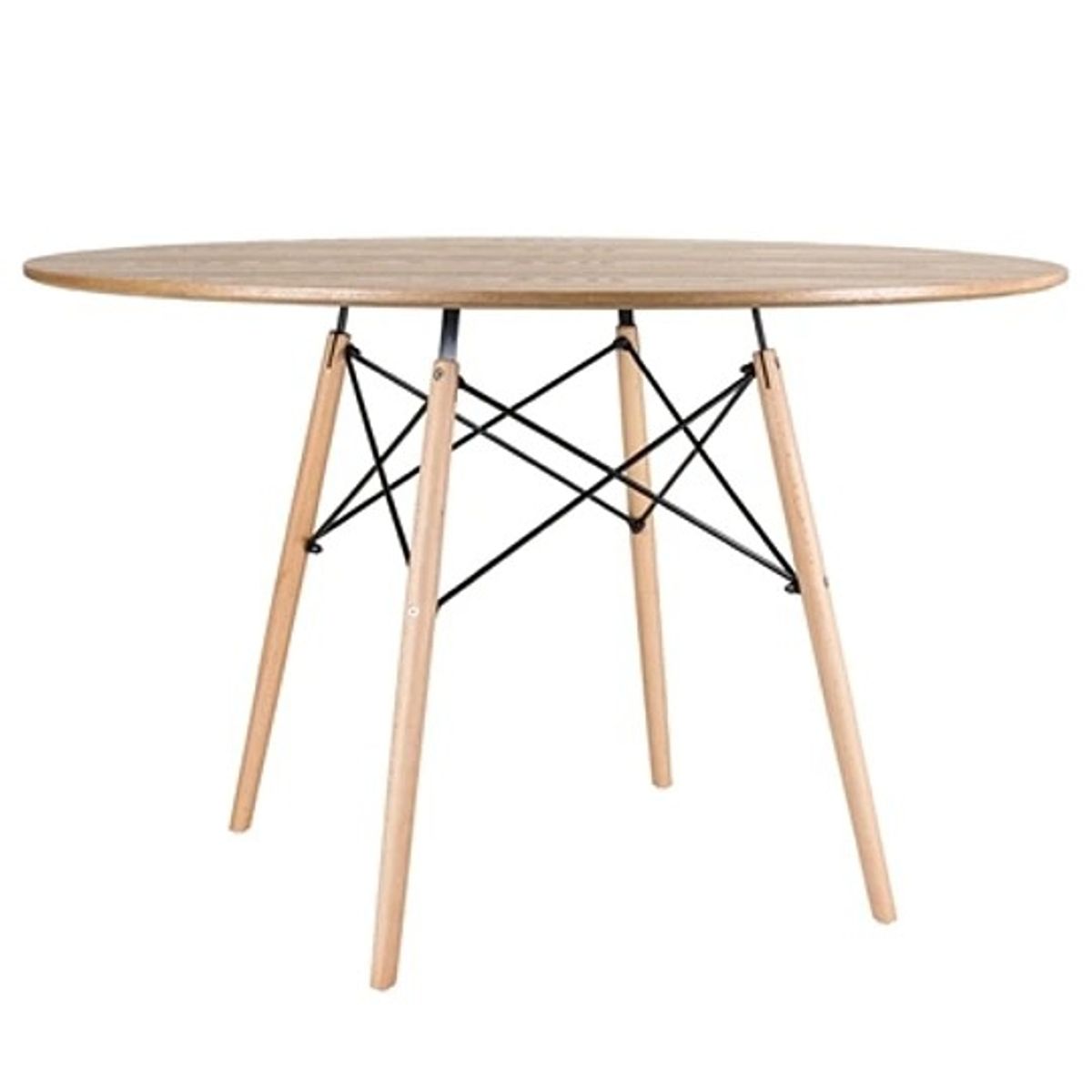CORI CORI - Mesa de Comedor Eames Redonda - 120cms Color Madera