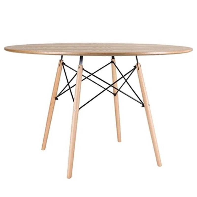 CORI CORI - Mesa de Comedor Eames Redonda - 120cms Color Madera
