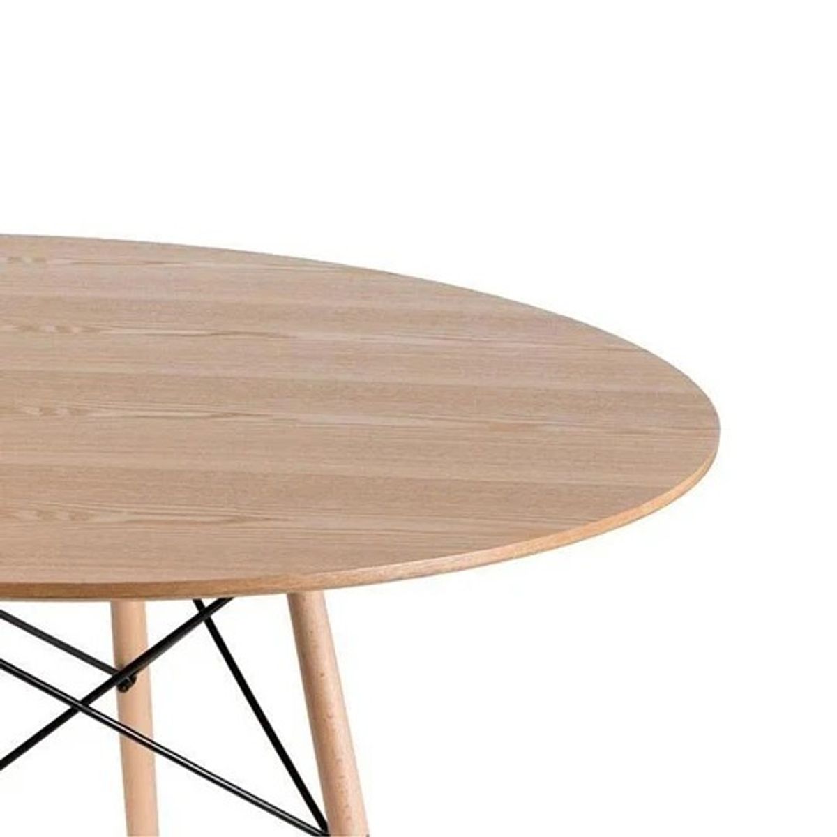 CORI CORI - Mesa de Comedor Eames Redonda - 120cms Color Madera
