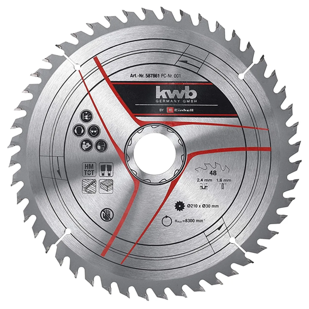 KWB - Disco De Corte Sierra 8-1/4 210mm 48 Dientes Kwb 587861
