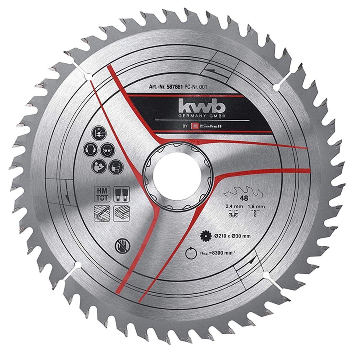 KWB - Disco De Corte Sierra 8-1/4 210mm 48 Dientes Kwb 587861