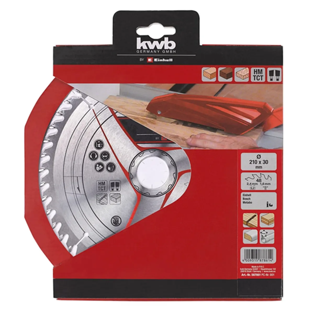 KWB - Disco De Corte Sierra 8-1/4 210mm 48 Dientes Kwb 587861