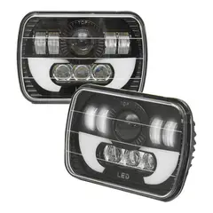 GENERICO - Foco Óptico 7x6 Intermitente Embutido X2 Par Luz Led