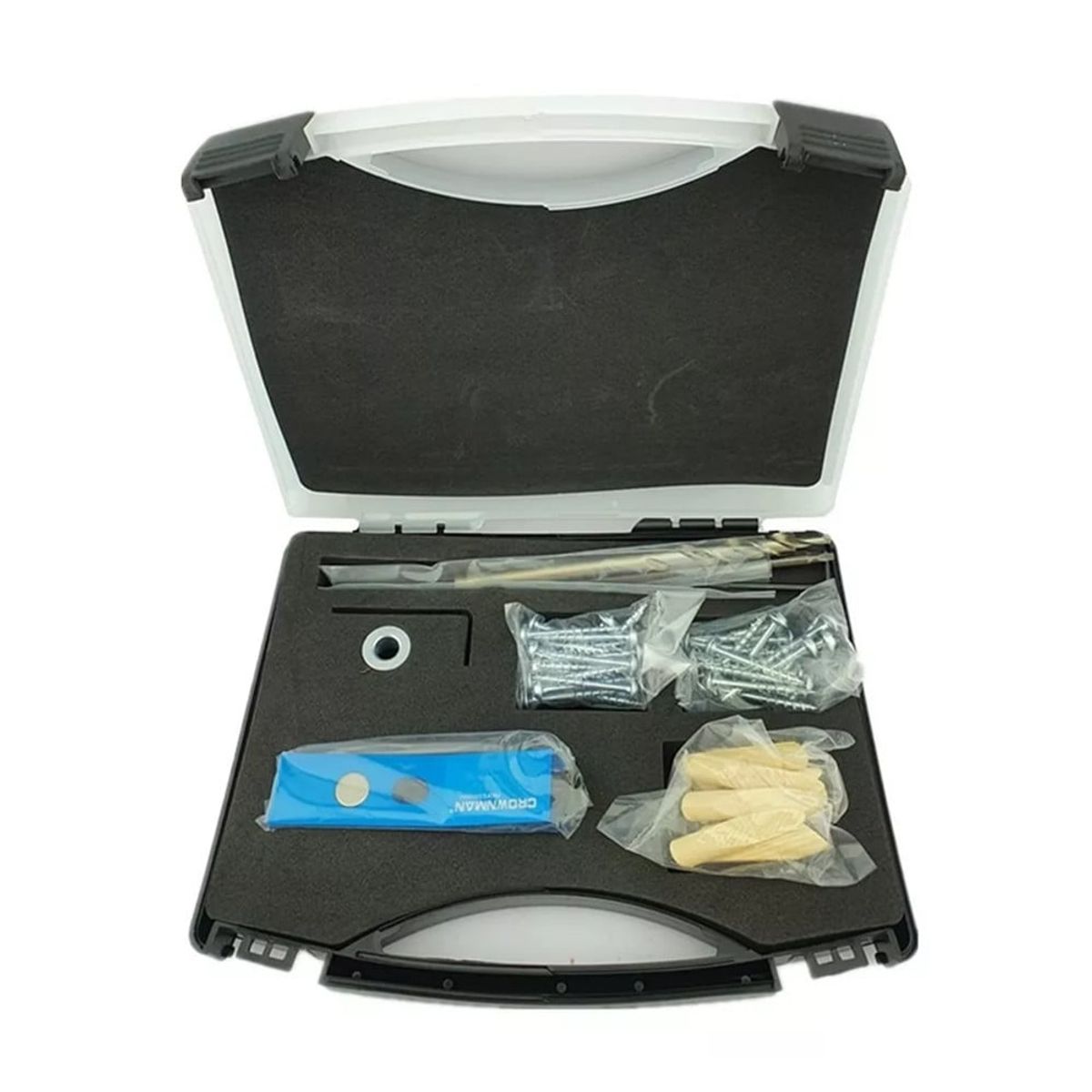 GENERICO - Guia Para Tornillo Inclinado 1 Agujero + Accesorios Crownman