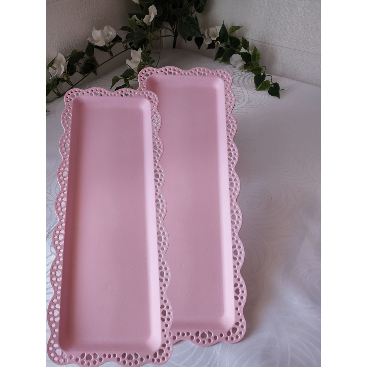 GENERICO - Pack 2 Bandejas Rectangular Para Pasteles