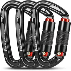 PUREPOWER - Set de 3 Mosquetón de escalada