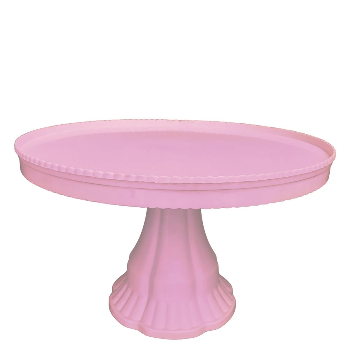 GENERICO - Porta Torta tipo Alzador Redondo 32cm - Rosado