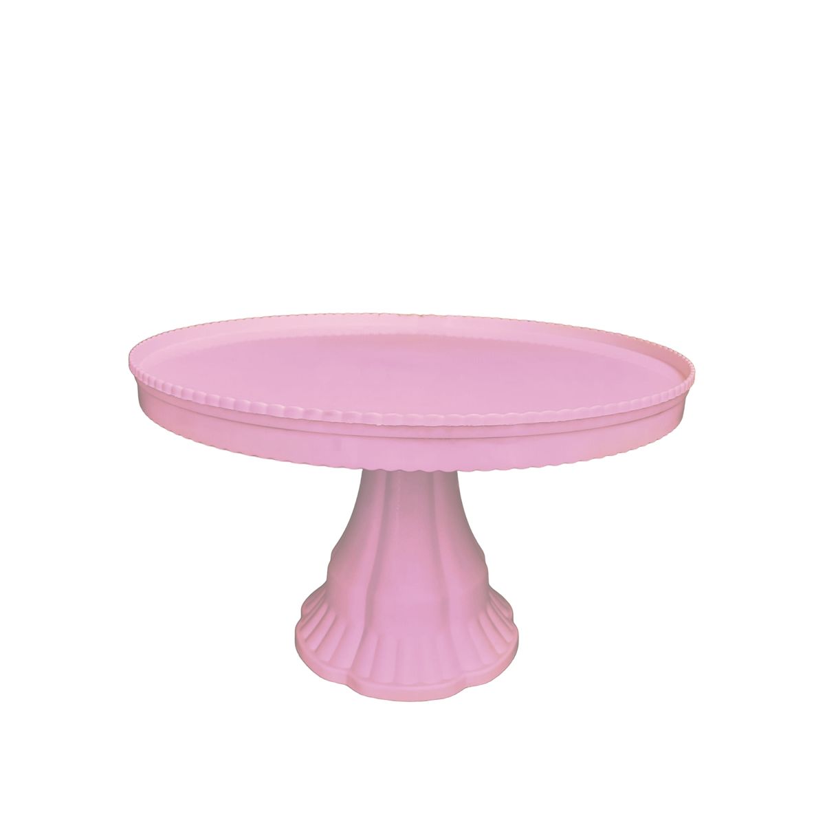 GENERICO - Porta Torta tipo Alzador Redondo 32cm - Rosado