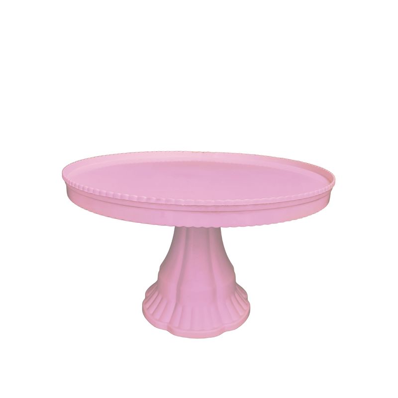 GENERICO - Porta Torta tipo Alzador Redondo 32cm - Rosado