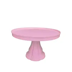 GENERICO - Porta Torta tipo Alzador Redondo 32cm - Rosado