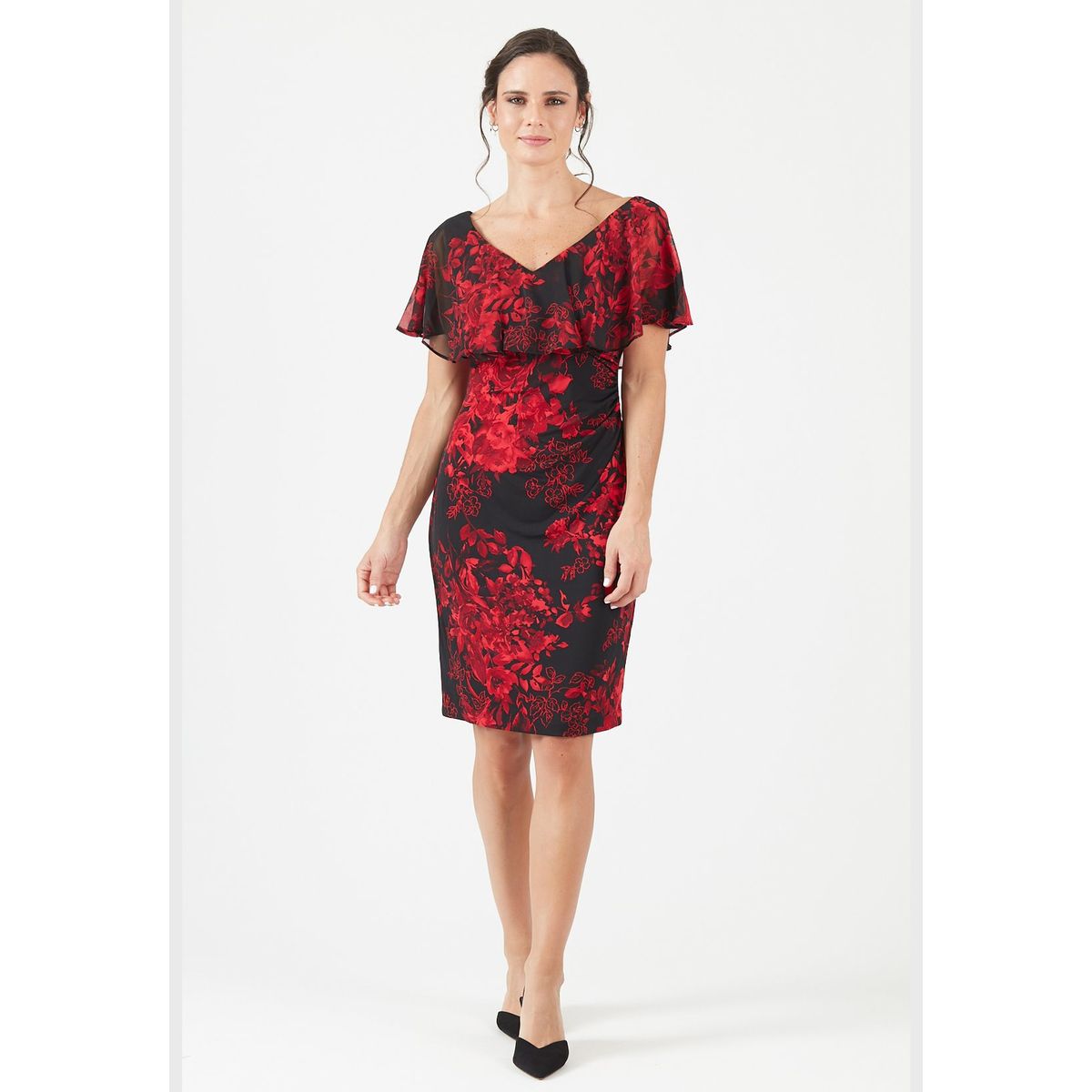 PRIVILEGE - Vestido rojo estampado PRIVILEGE