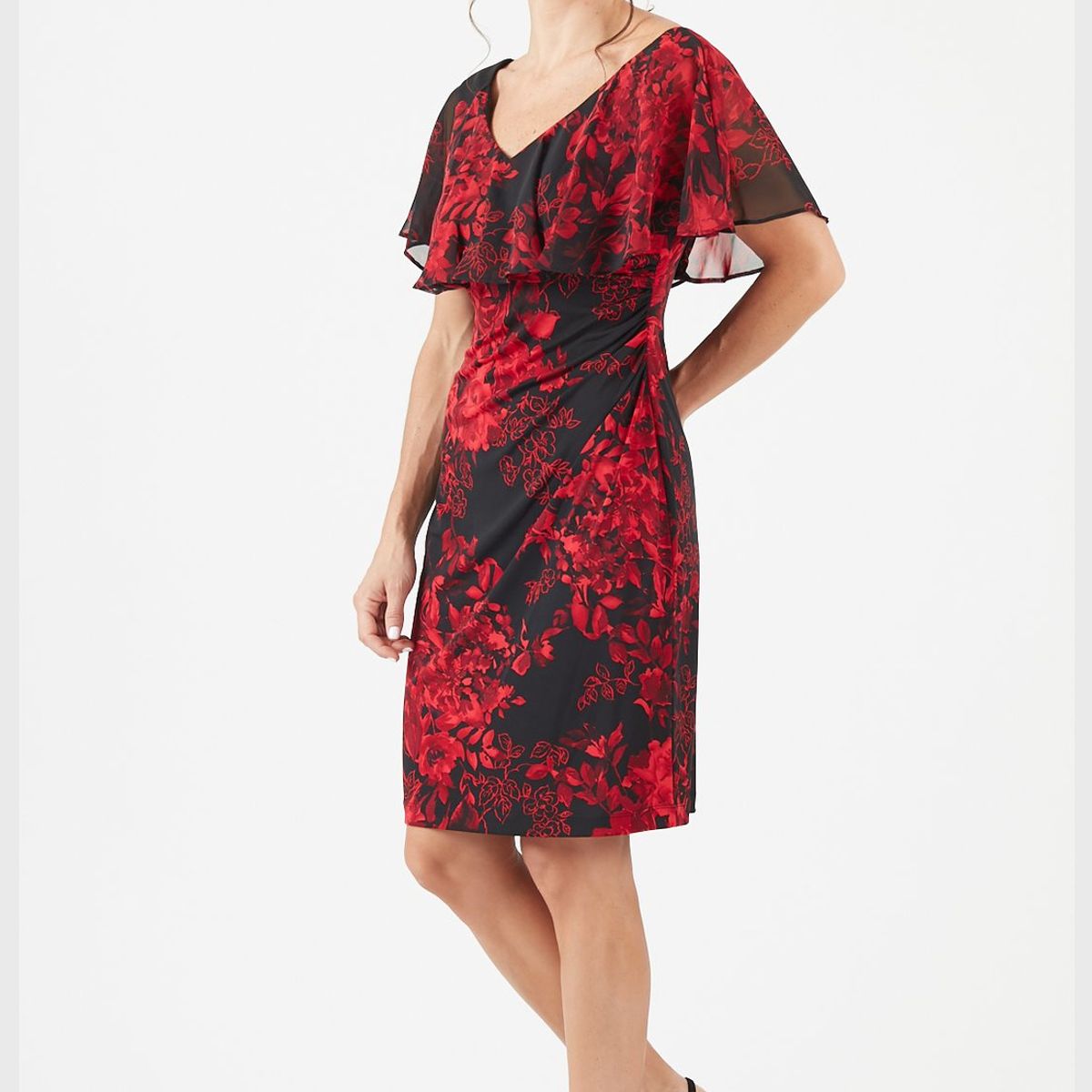 PRIVILEGE - Vestido rojo estampado PRIVILEGE