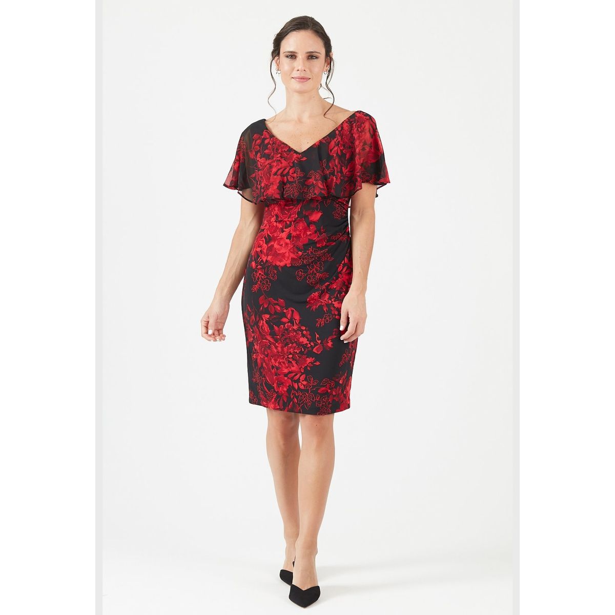 PRIVILEGE - Vestido rojo estampado PRIVILEGE