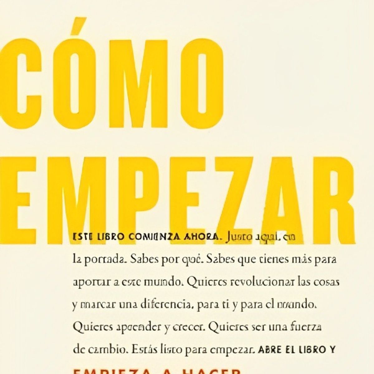 TOP10BOOKS - LIBRO Cómo Empezar - Cómo Empezar