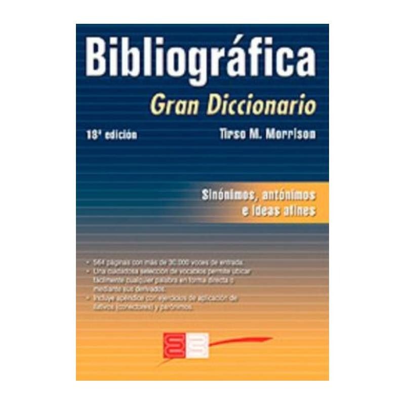 TOP10BOOKS - LIBRO GRAN DICCIONARIO DE SINONIMOS, ANTONIMOS E IDEAS AFINES - 18° EDICION /285