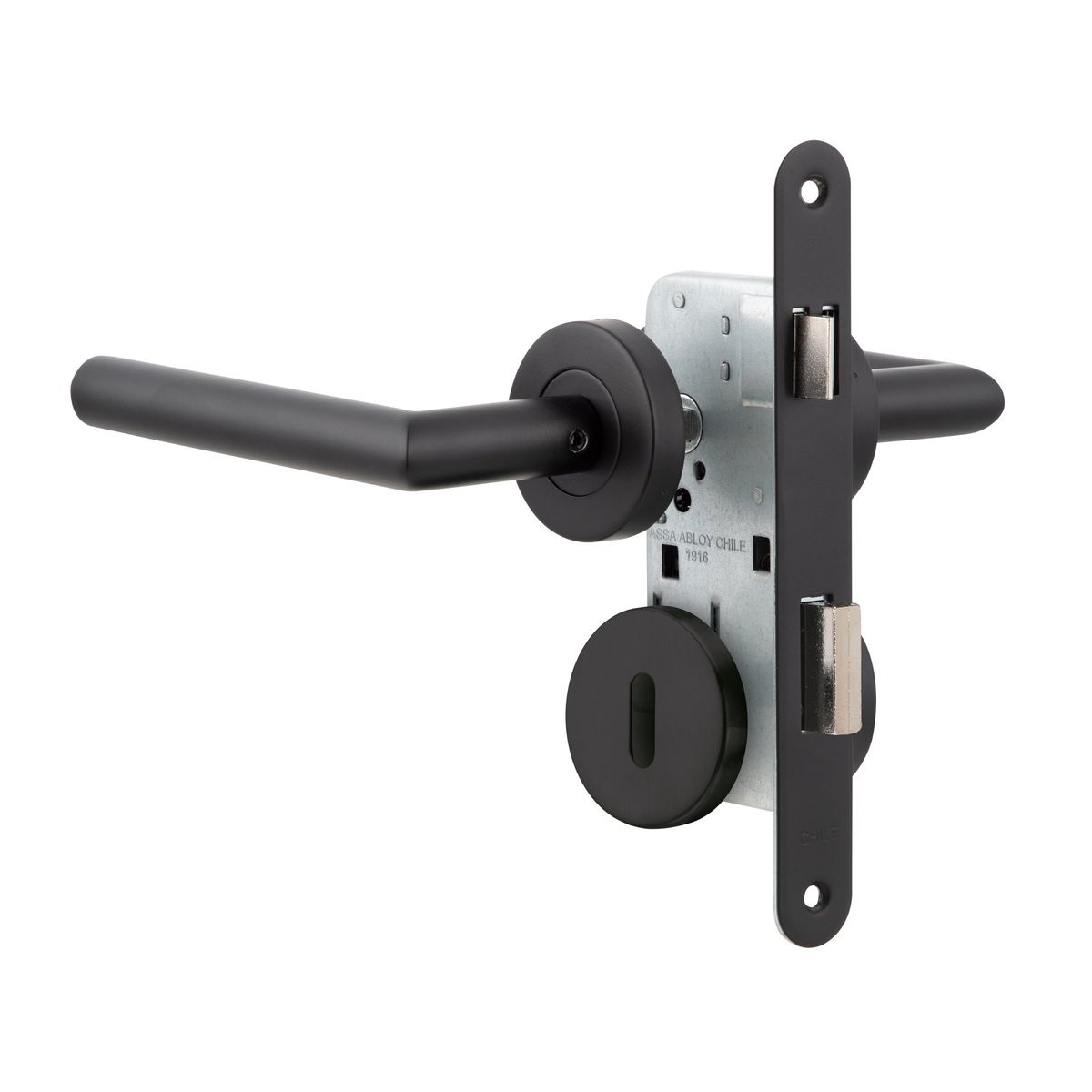 POLI - Cerradura Embutida Toscana Black B40 Poli Dormitorio