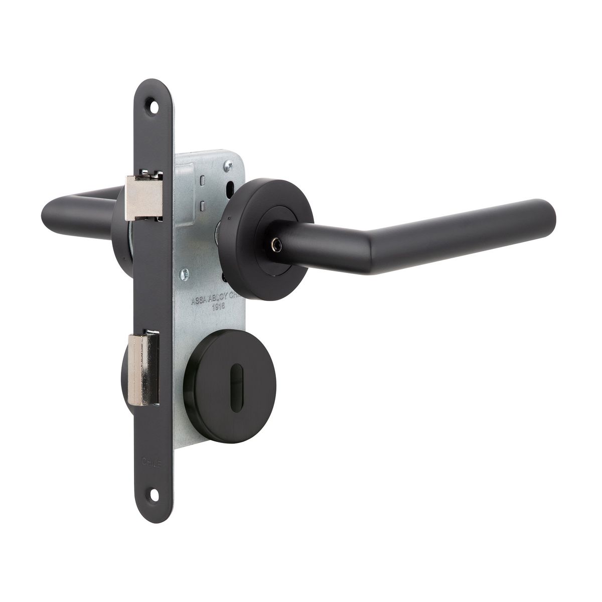 POLI - Cerradura Embutida Toscana Black B40 Poli Dormitorio