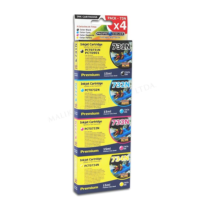 PACIFIC - PACK 4 CARTRIDGE 731/732/733/734 PARA EPSON STYLUS CX3900