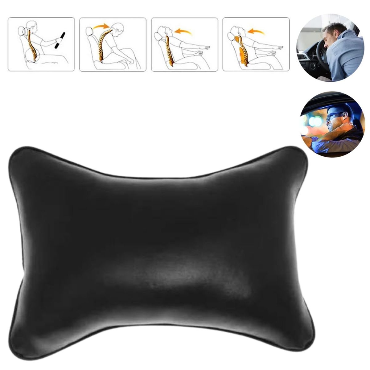GENERICO - Cojín De Apoyo Cabeza Cuello Para Autos Camionetas