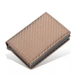 GENERICO - Tarjetero Billetera Minimalista Hombre Mujer Rfid Cuero Pu